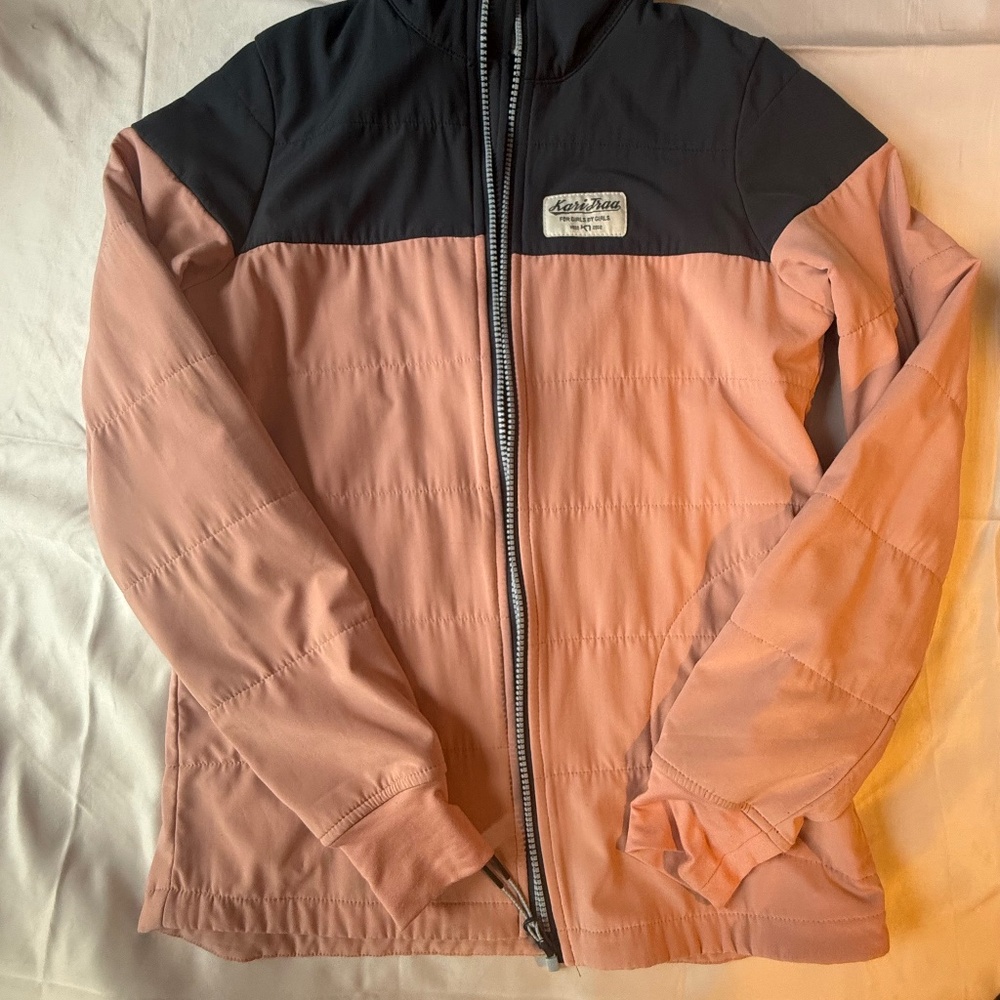 Kari Traa Full-Zip Lightweight Jacket – Pink & Blue Colorblock